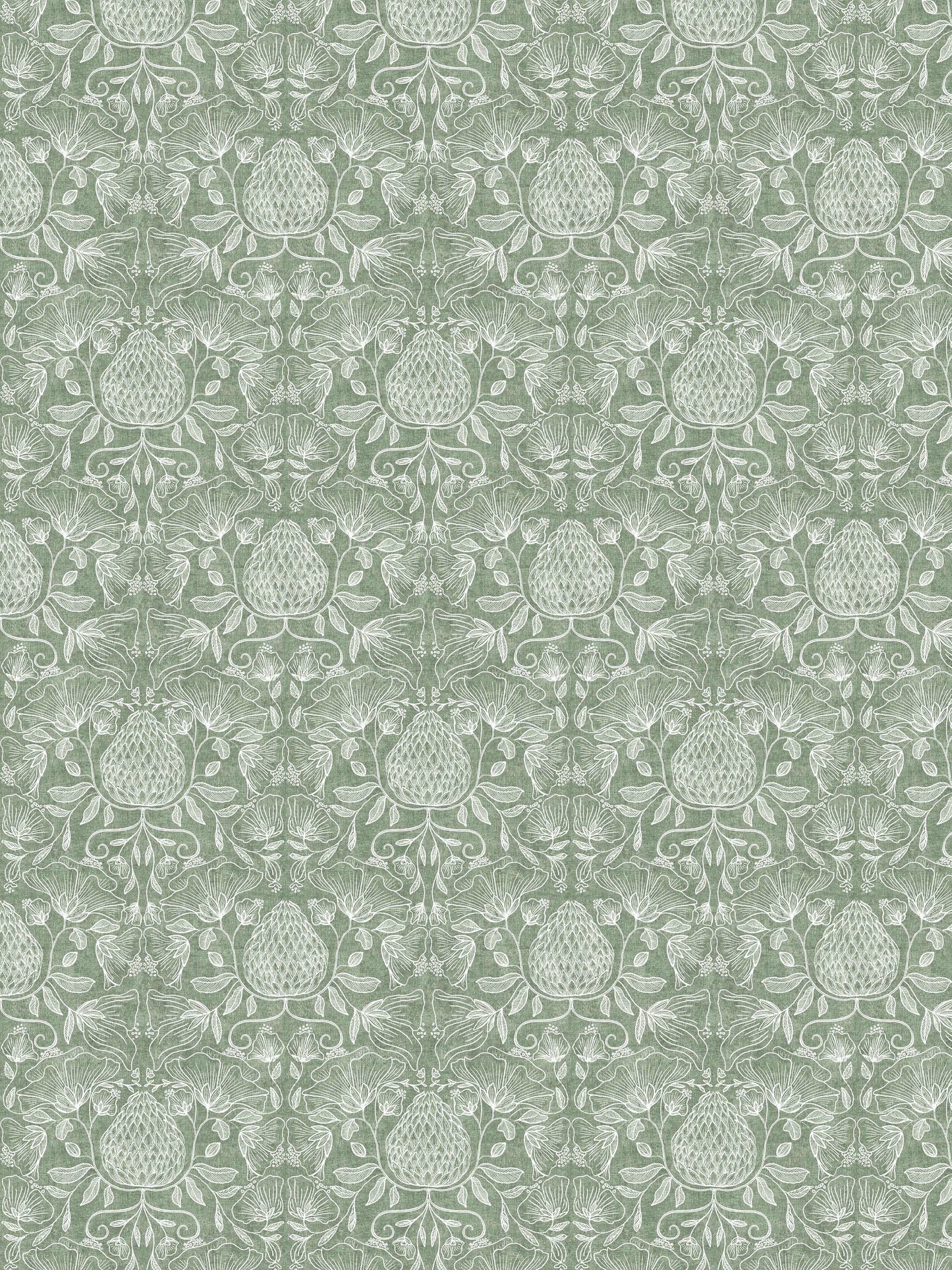 Artichoke Damask Green