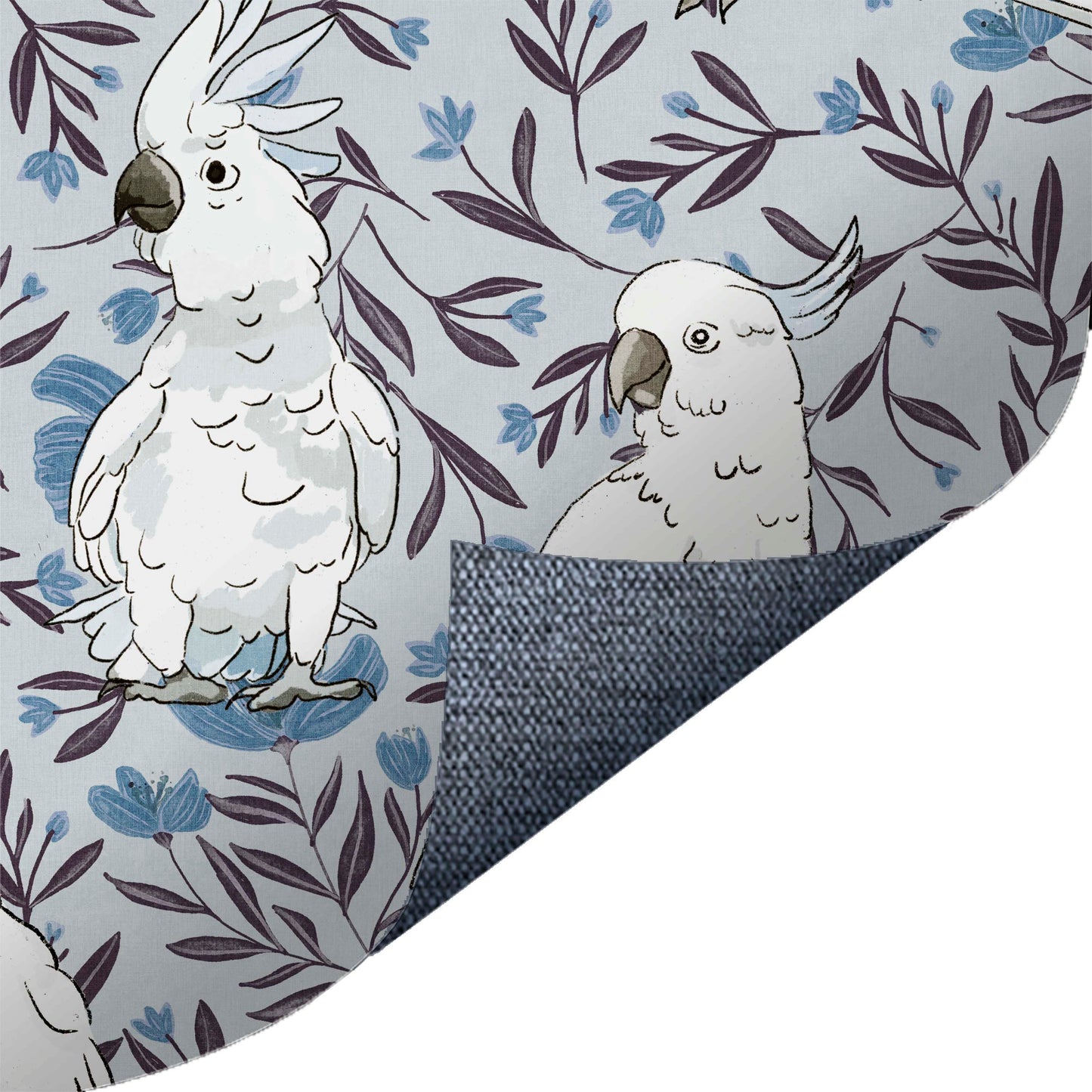 Cockatoo Floral Blue