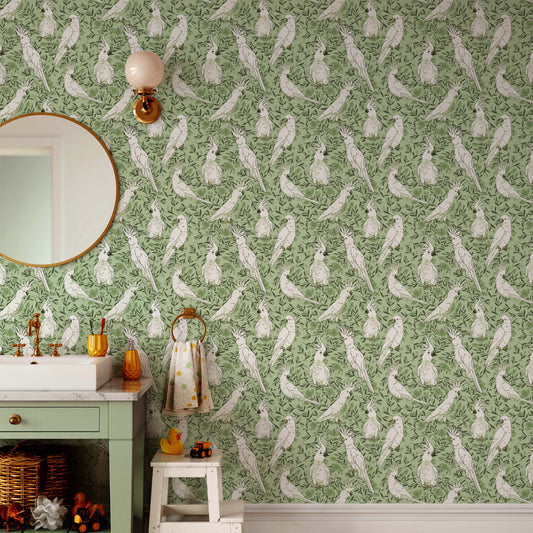 Cockatoo Floral Green