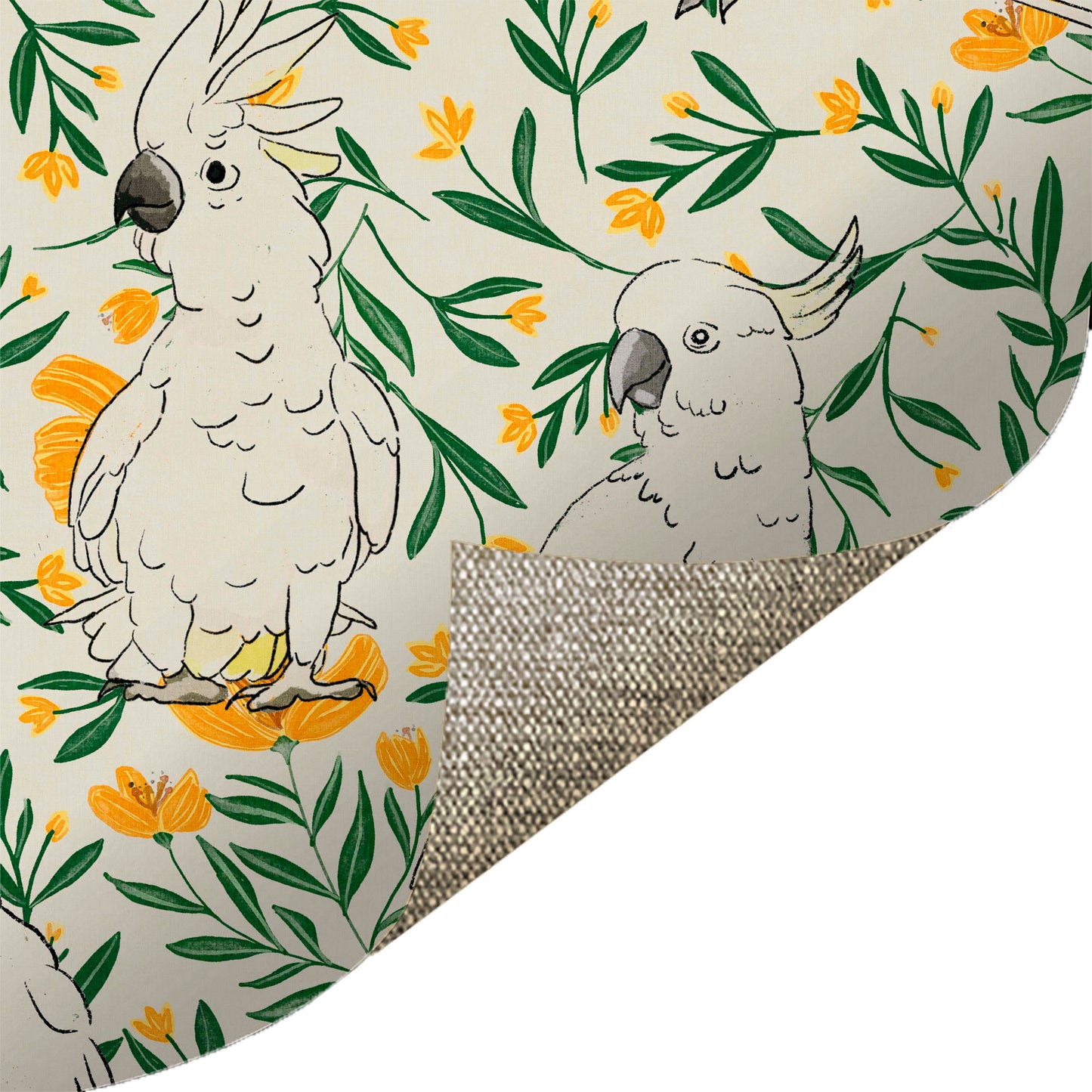 Cockatoo Floral Yellow