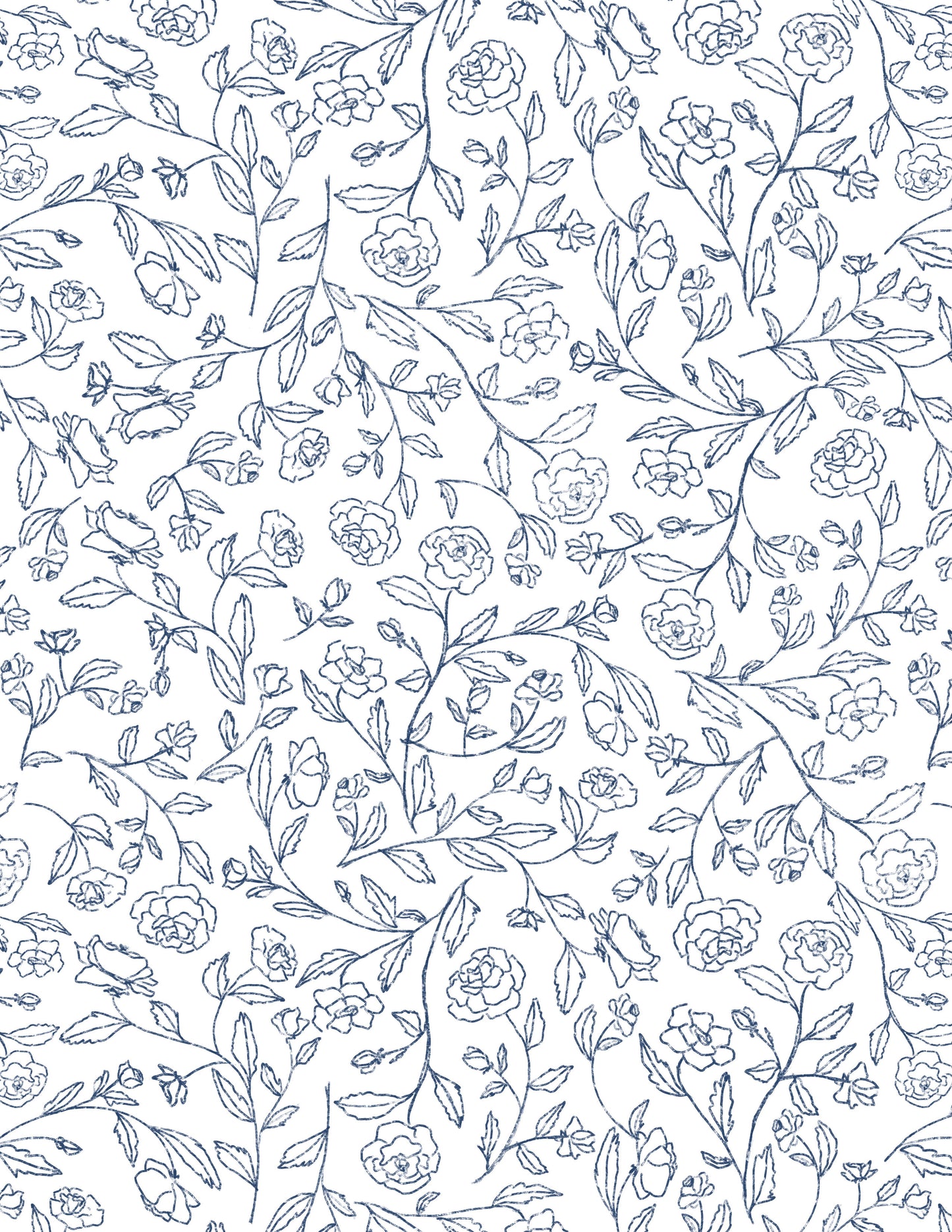 Line Floral Porcelain