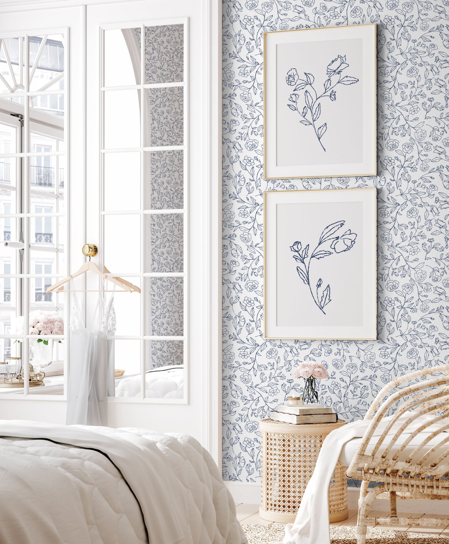 Line Floral Porcelain