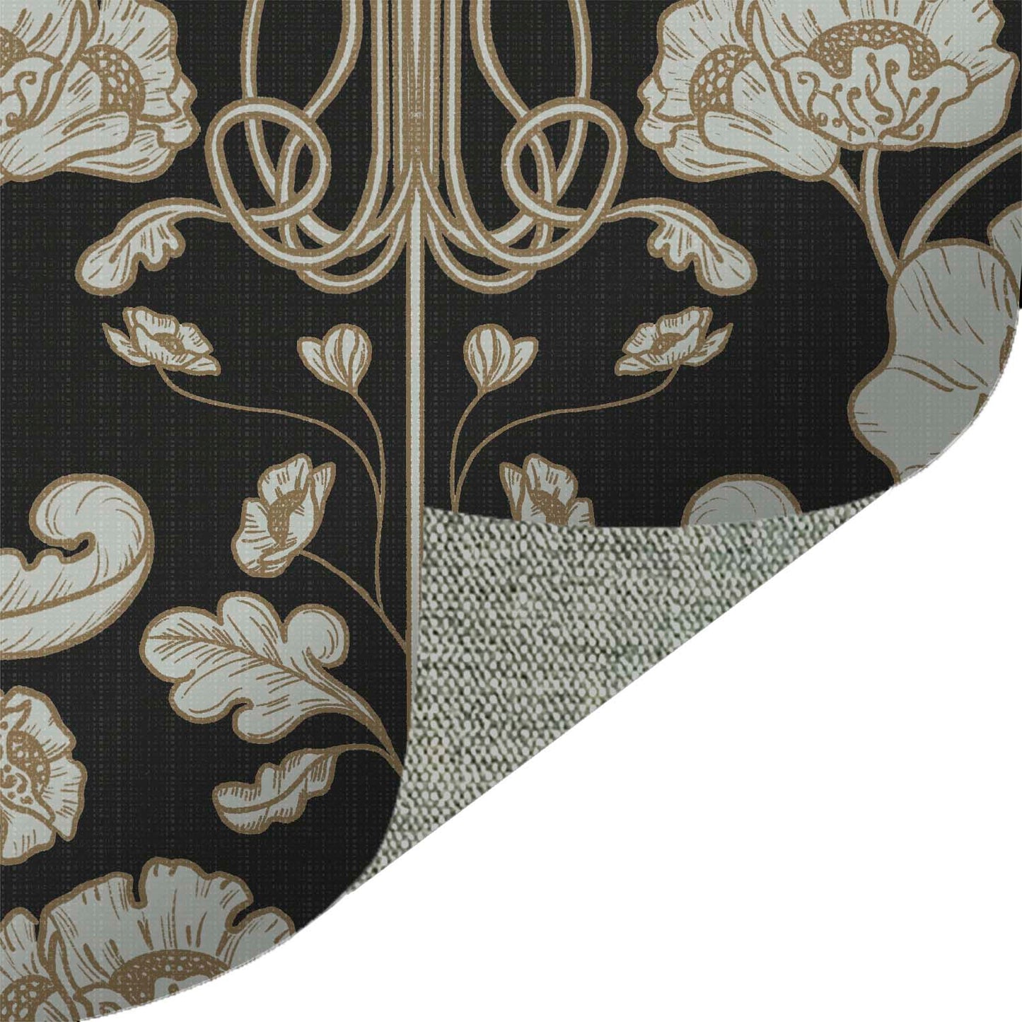 Art Deco Damask Black