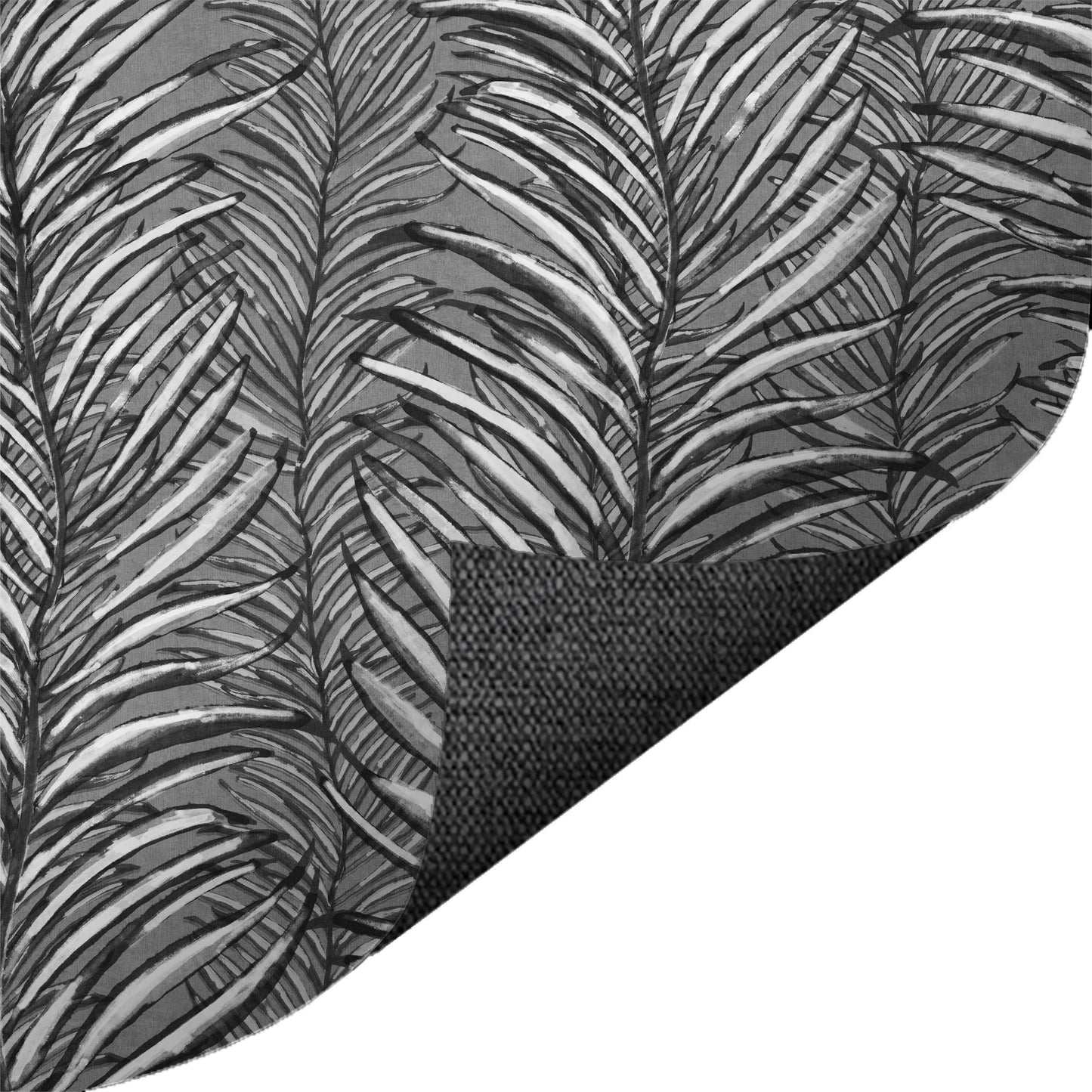Palm Stripe Black and White