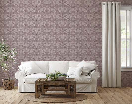 Artichoke Damask Mauve