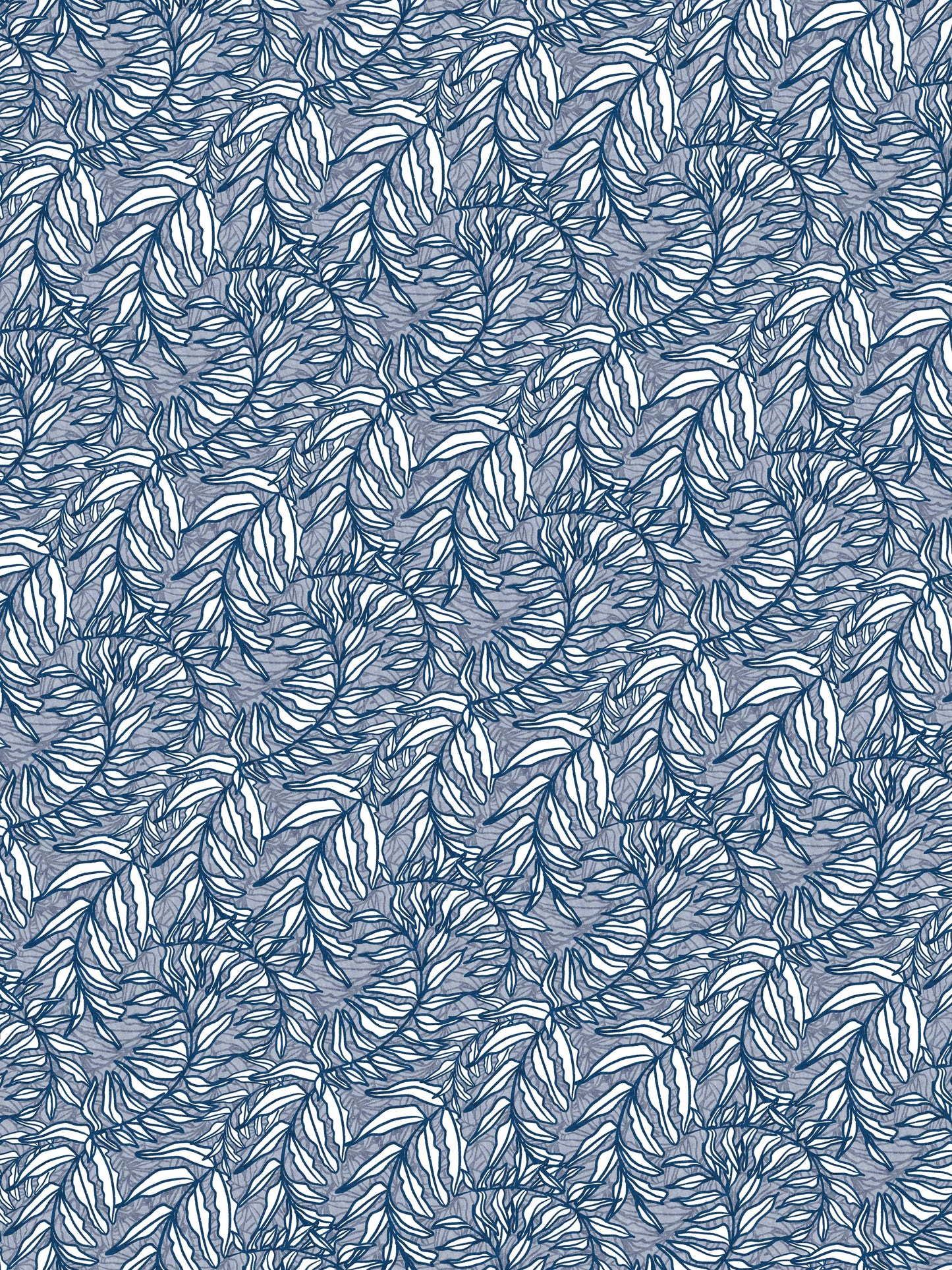Swirl of Leaves Blue