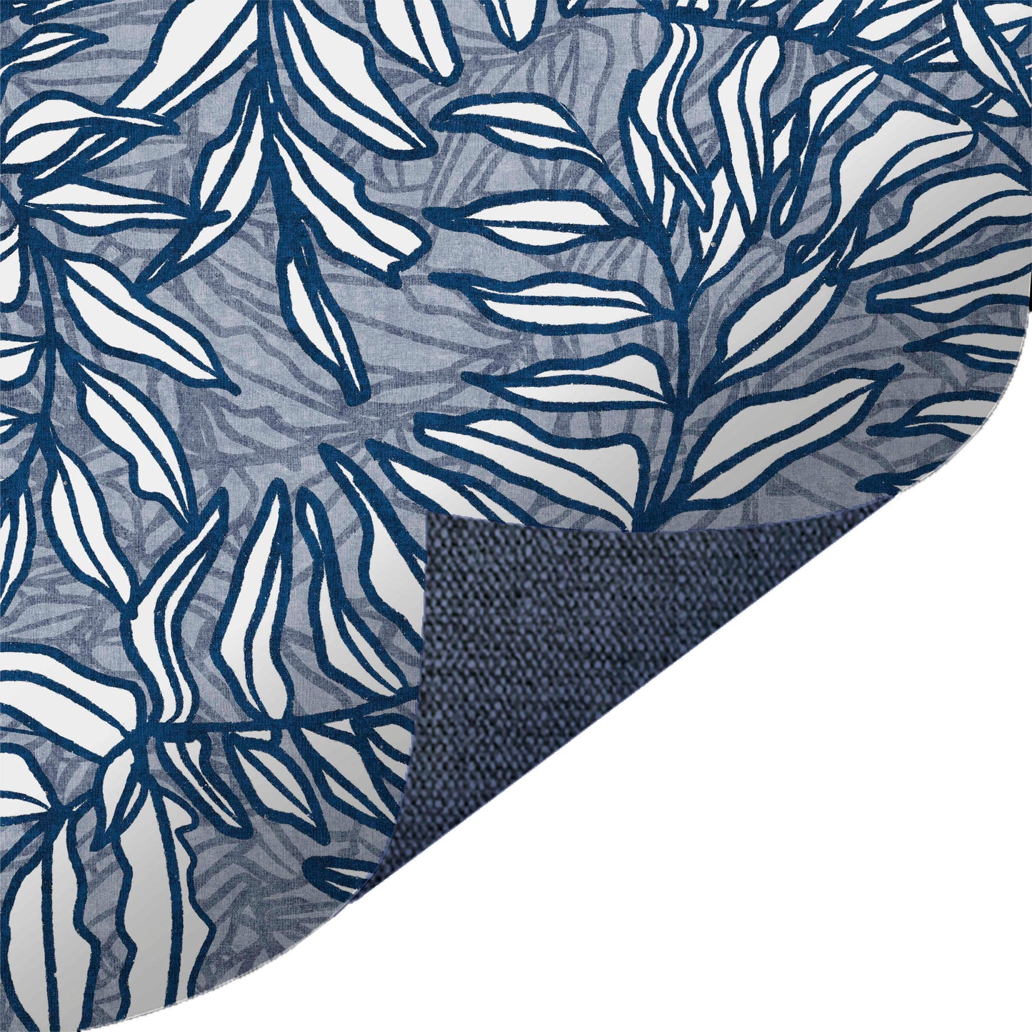 Swirl of Leaves Blue
