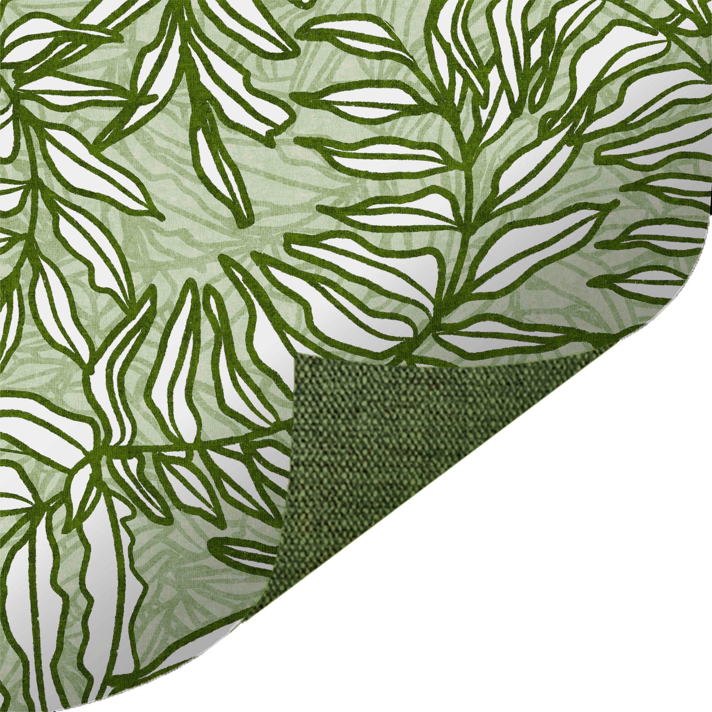Swirl of Leaves Green
