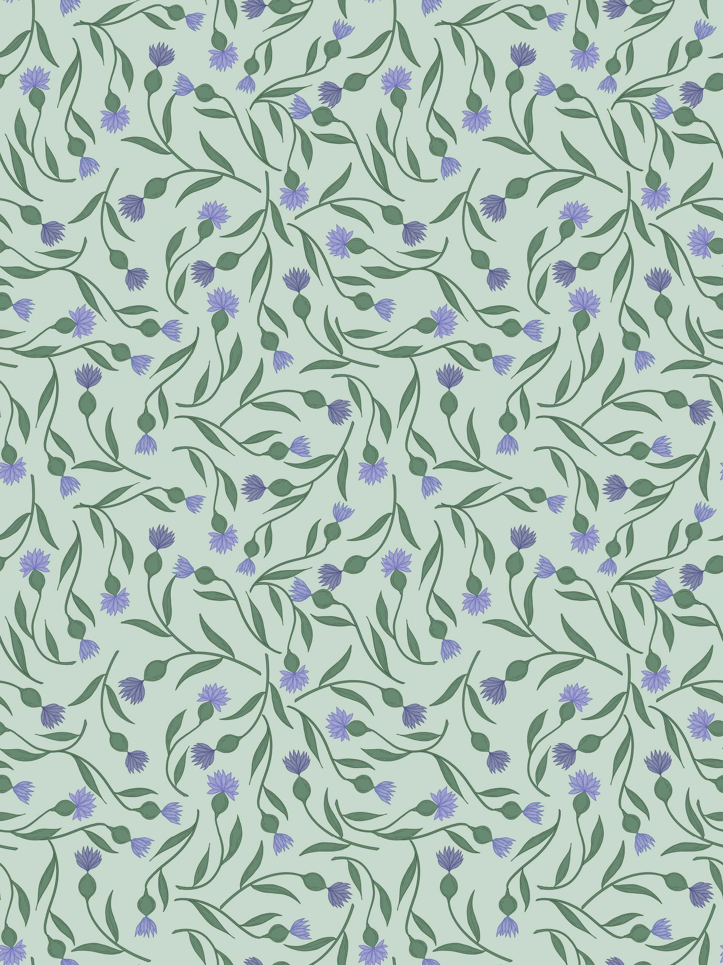 Thistle All Over Green