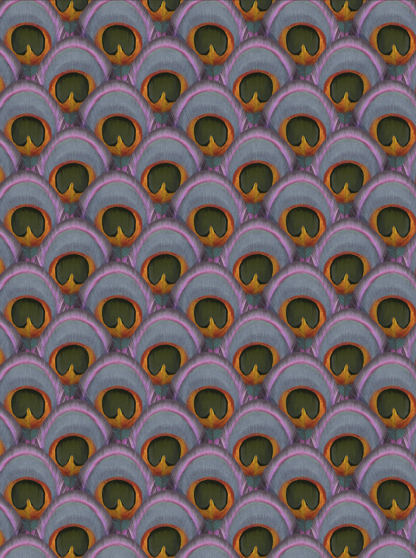 Peacock Feathers Mauve