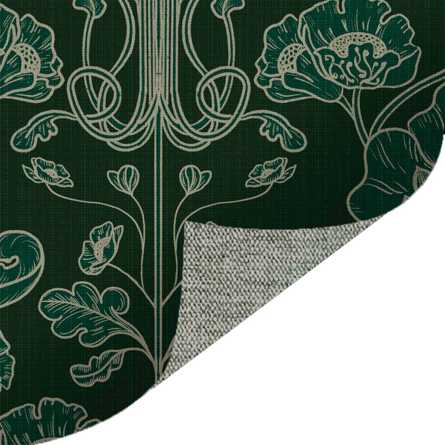 Art Deco Damask Evergreen