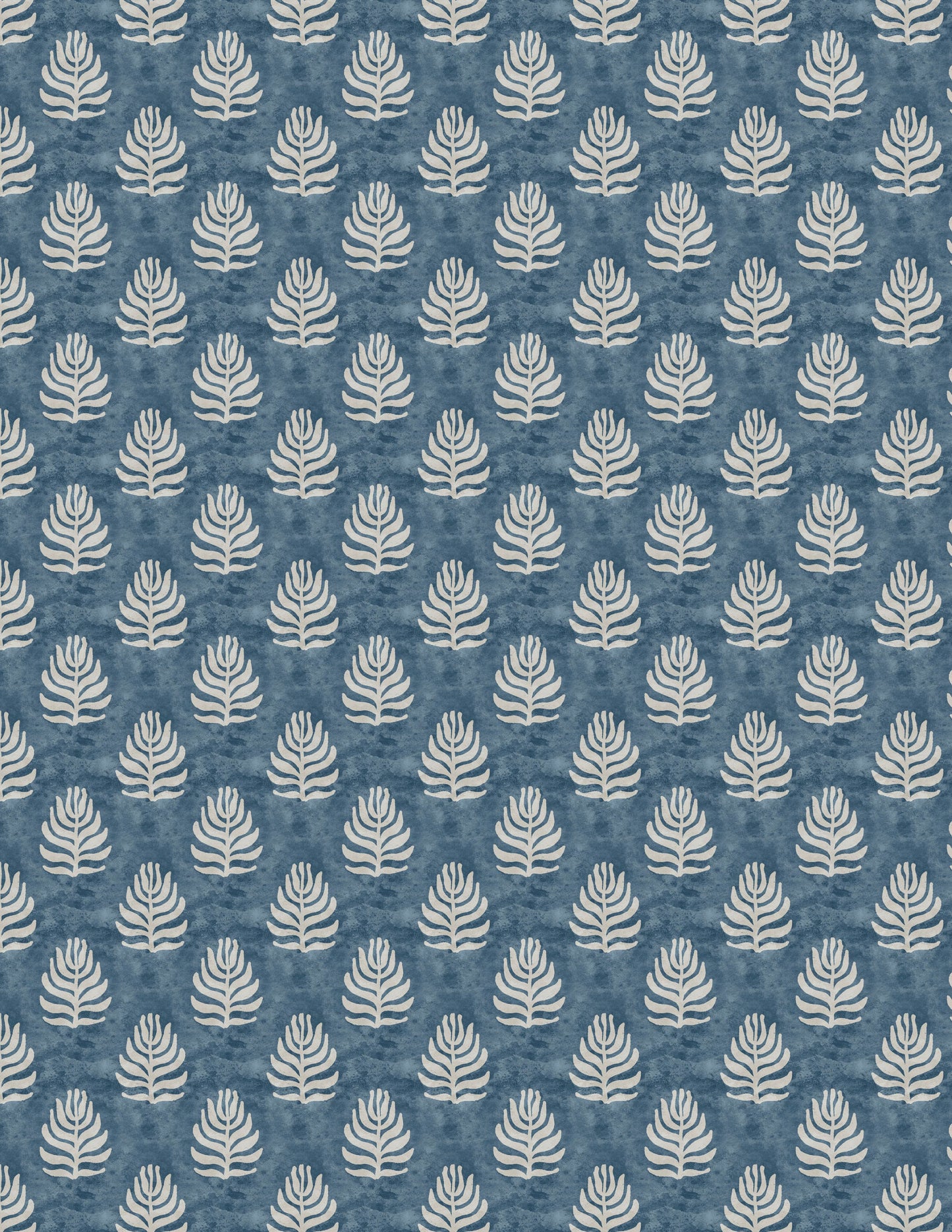Feather Medallion Blue