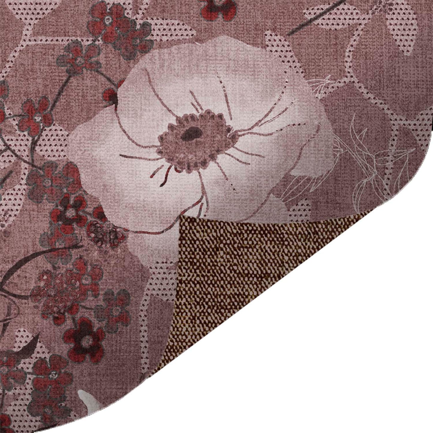 Confetti Floral Burnt Red