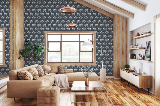 Medallion Floral Navy