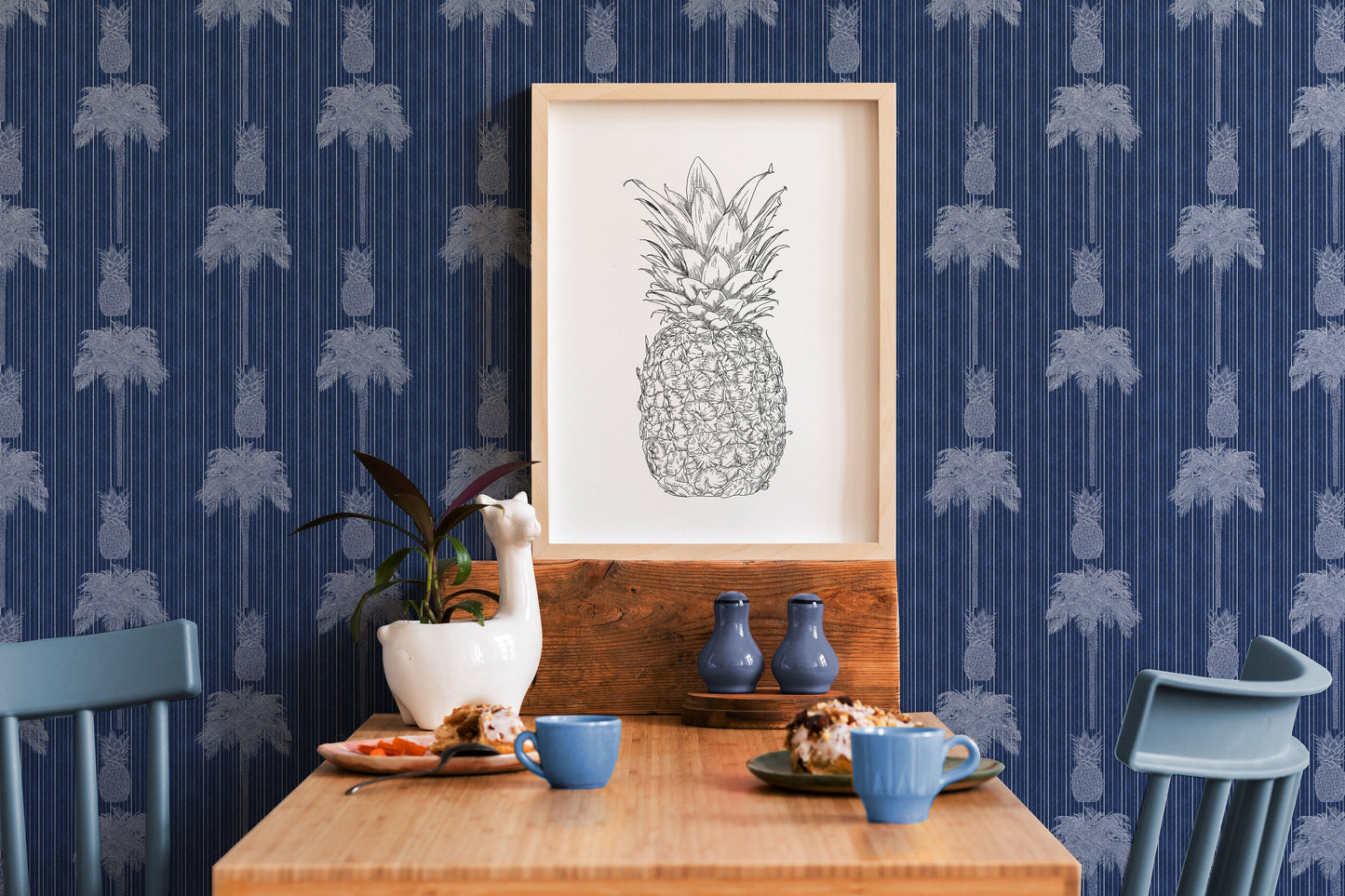 Pineapple Palm Navy