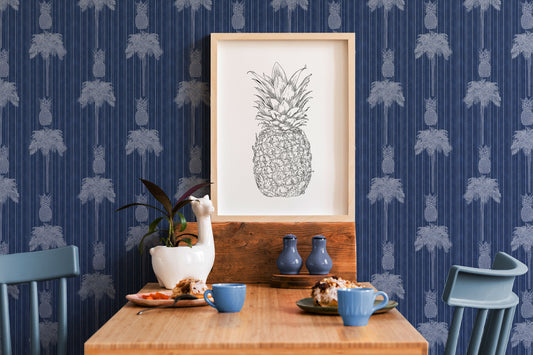 Pineapple Palm Navy