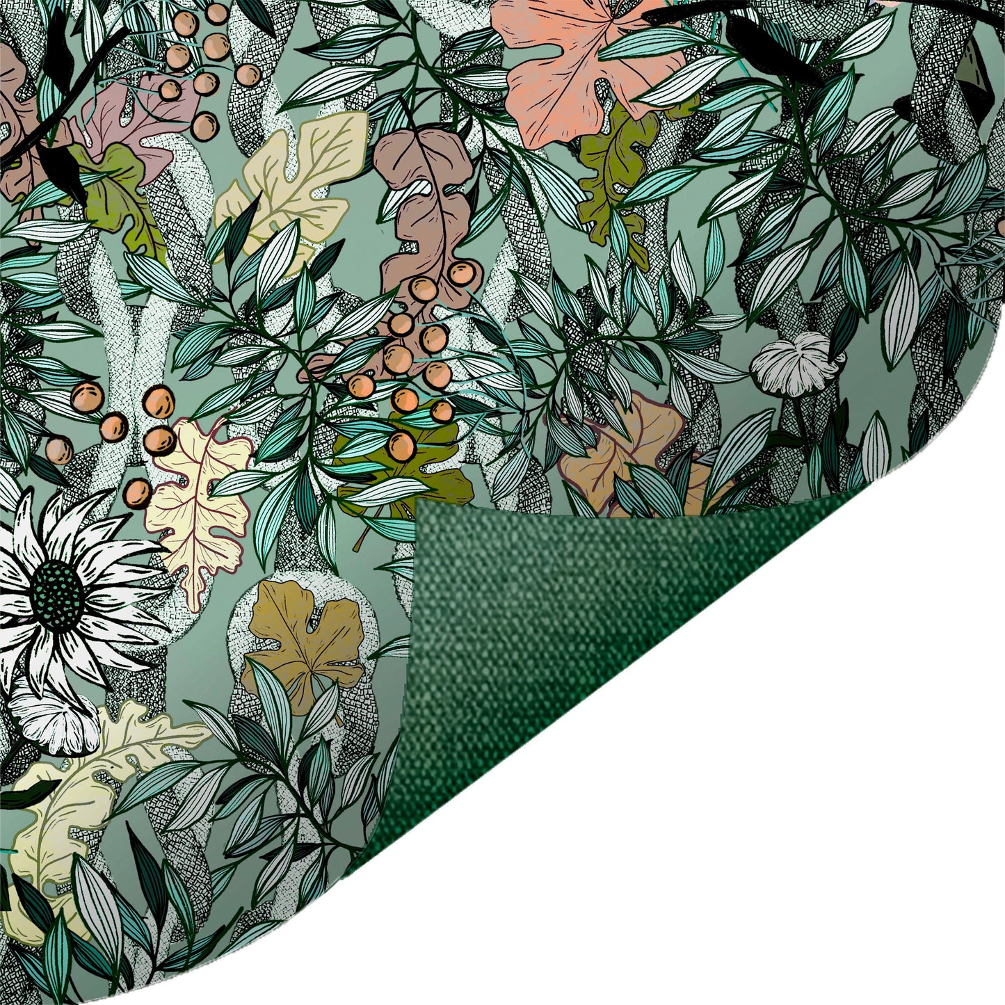 Floral Rope Green