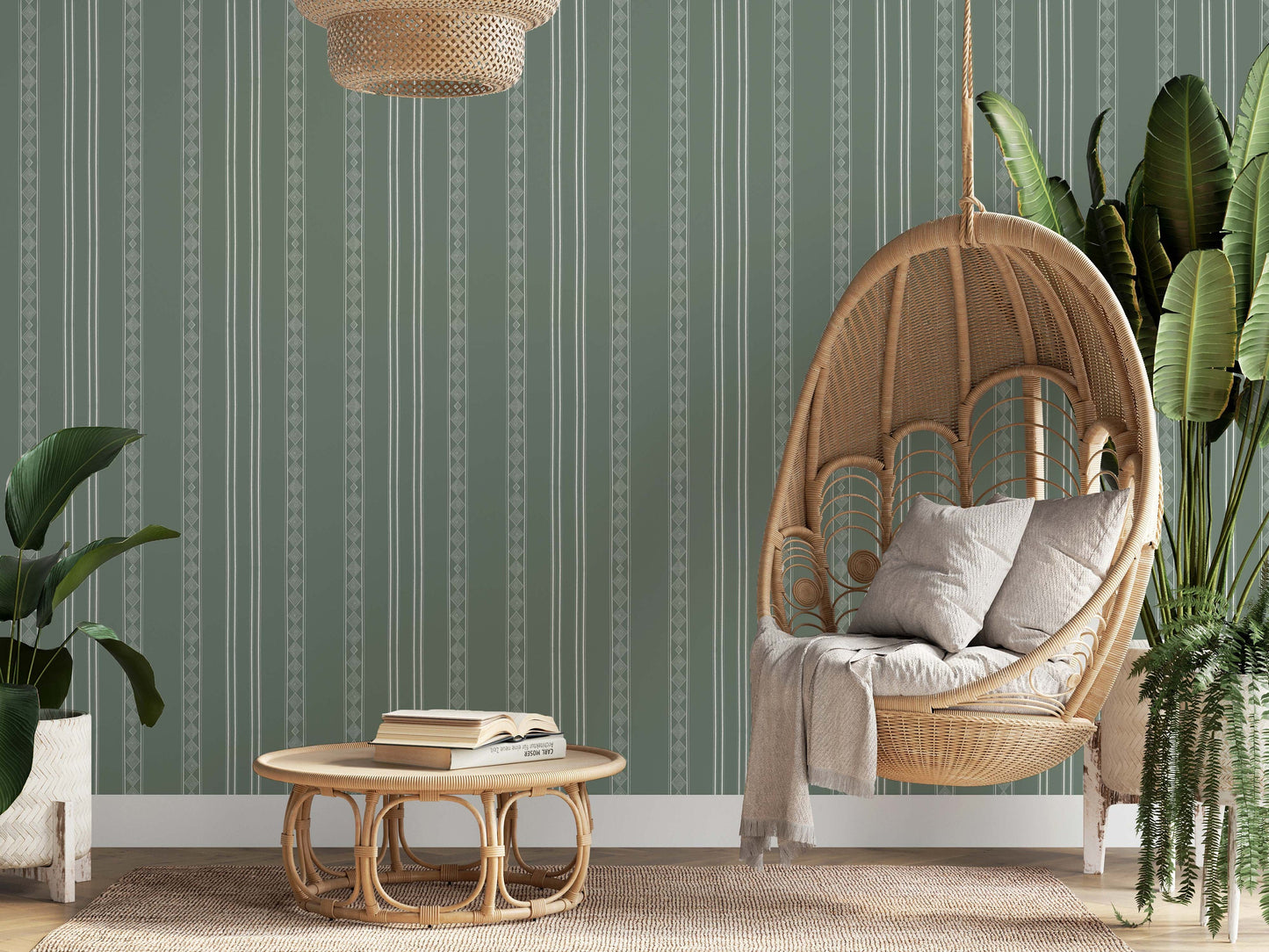 Diamond Stripe Green