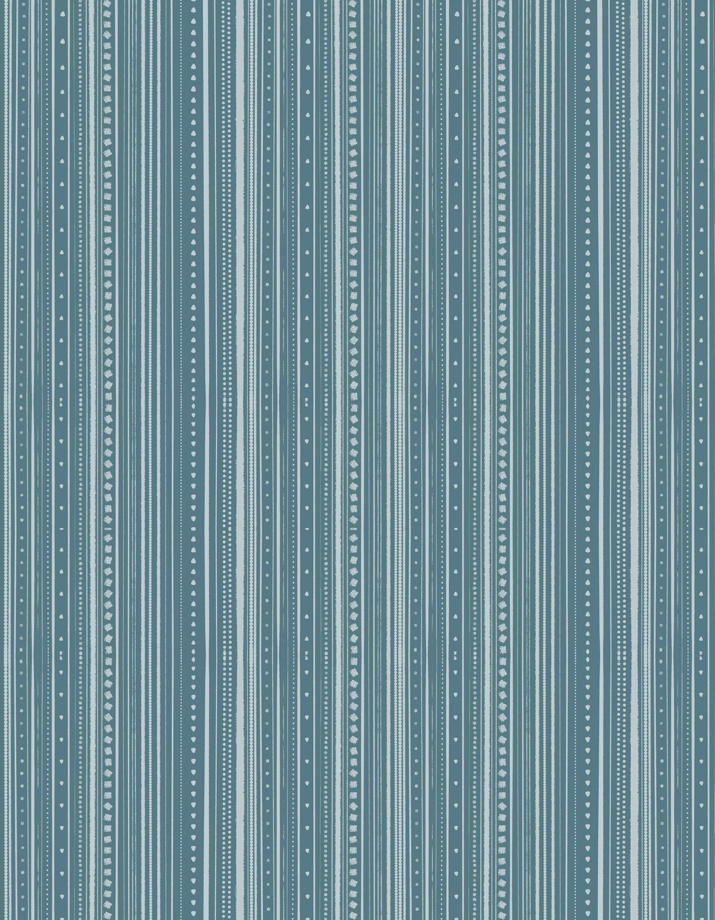 Stripes and Dots Turquoise