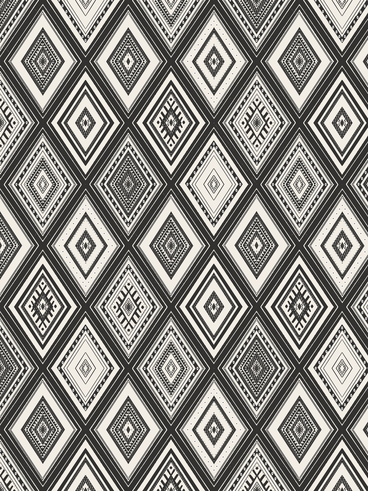 Diamond Patchwork Black and White