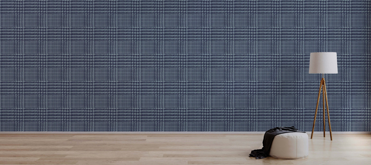 Houndstooth Checkered Navy