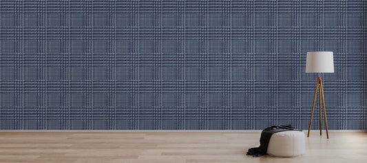 Houndstooth Checkered Navy