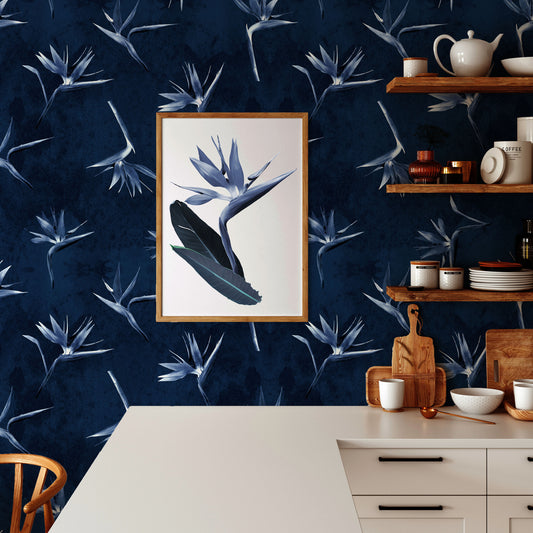 Birds of Paradise Blue