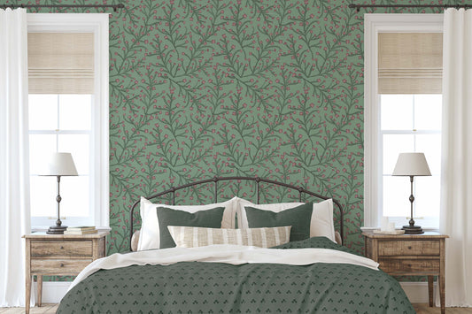 Dainty Floral Green