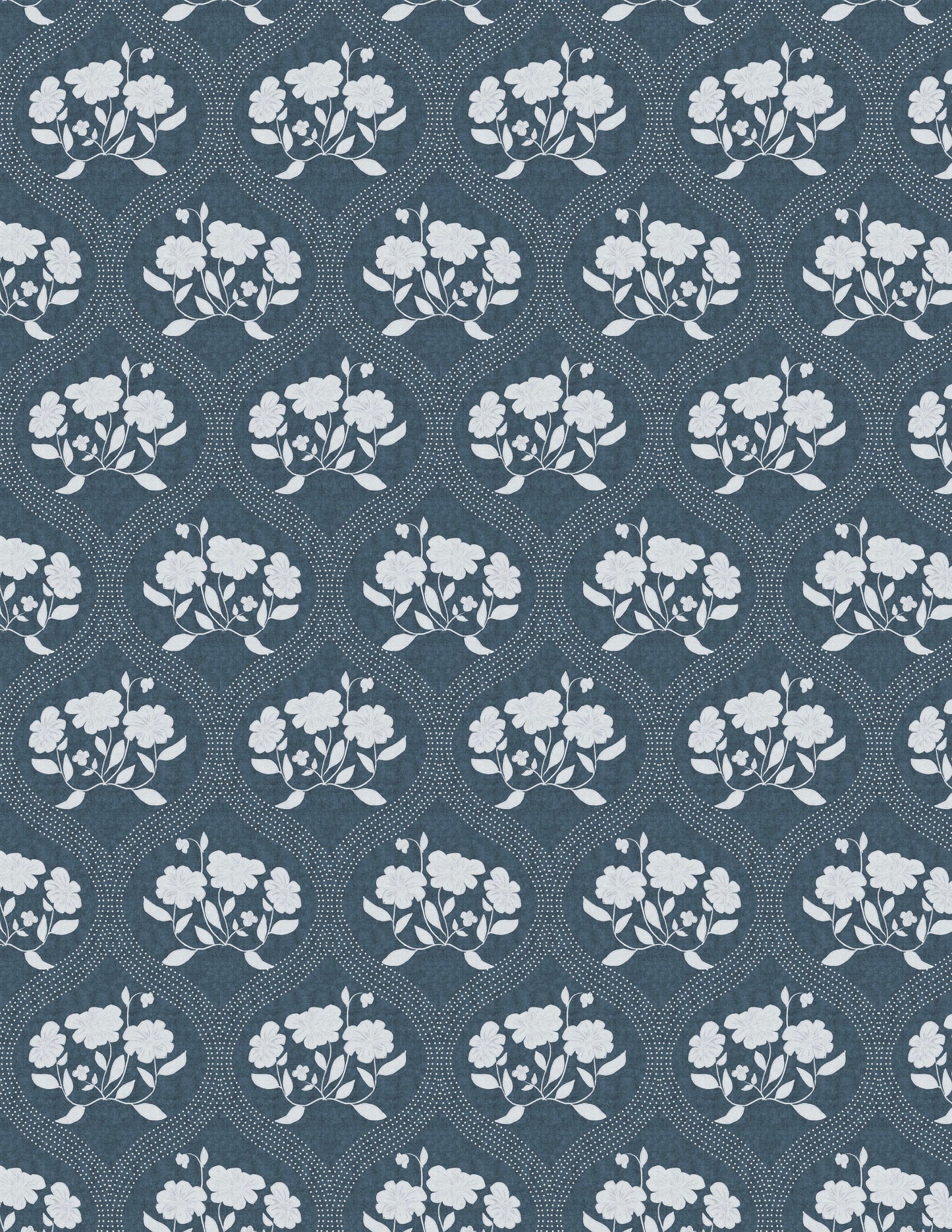 Medallion Floral Navy