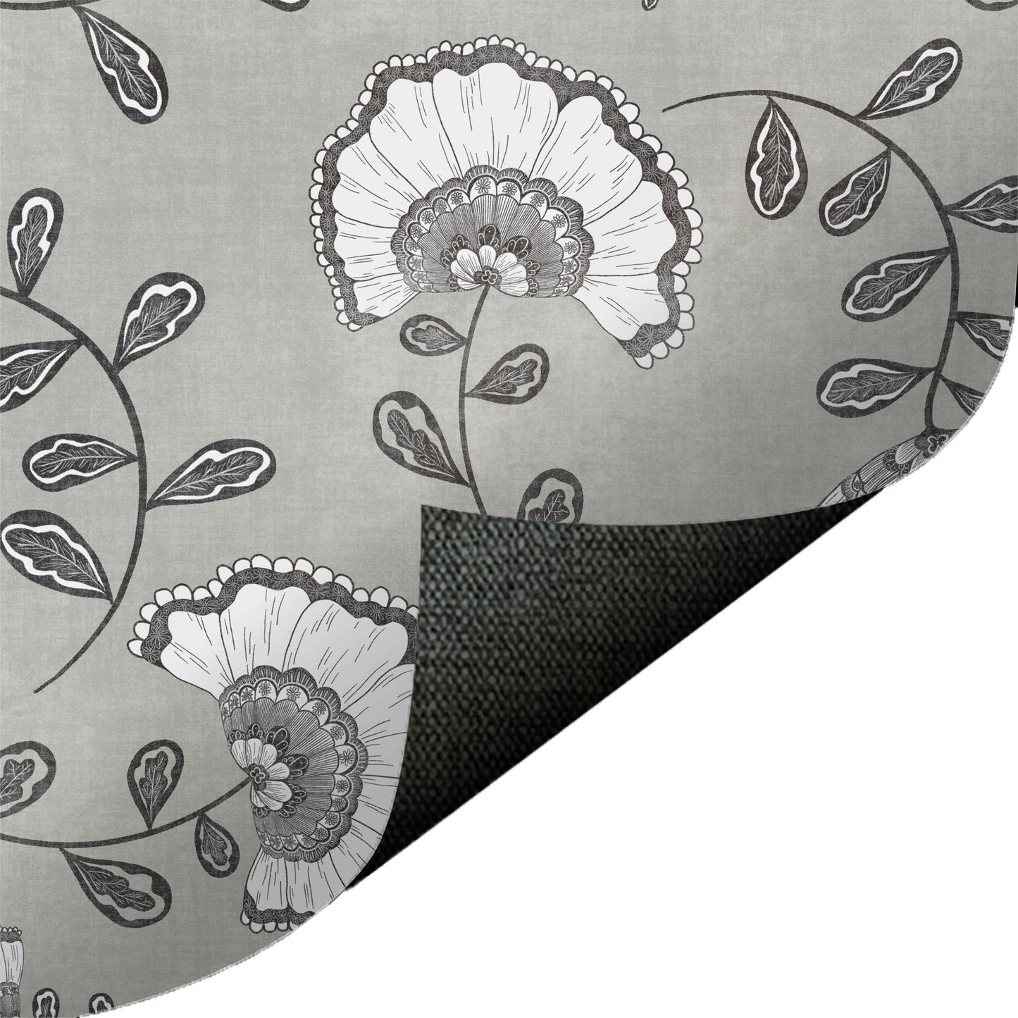Stylized Florals Grey