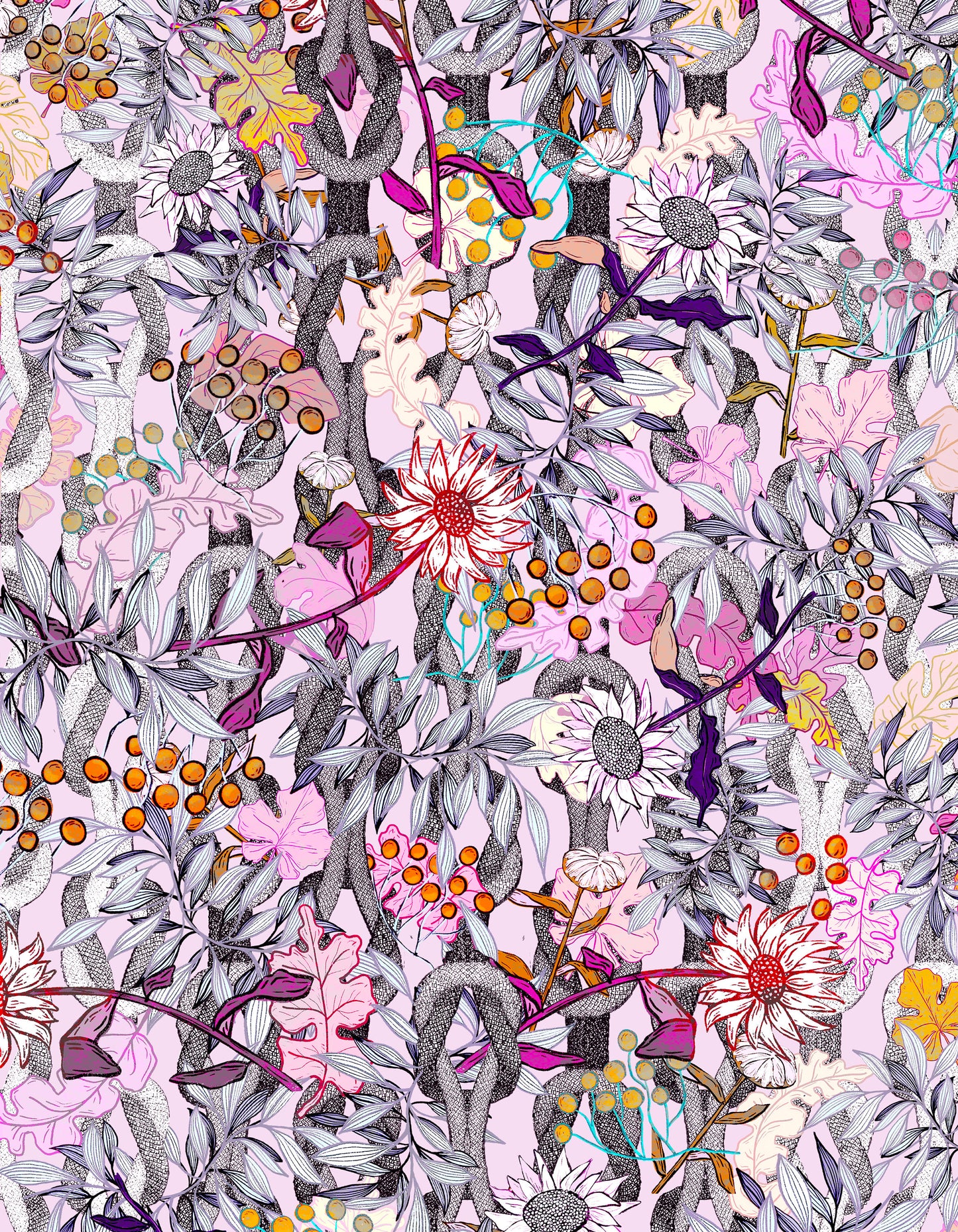 Floral Rope Pink