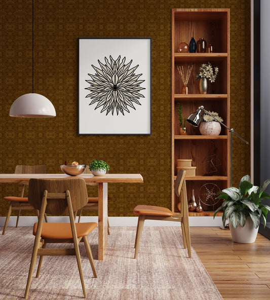 Boho Floral Burnt Orange
