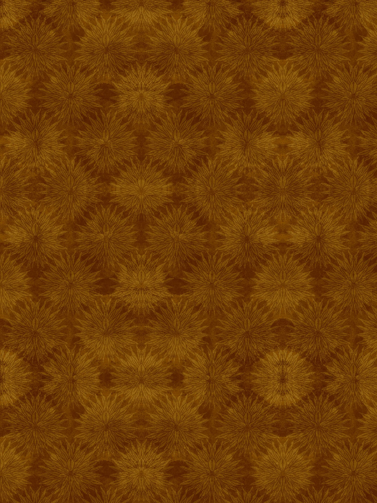 Boho Floral Burnt Orange