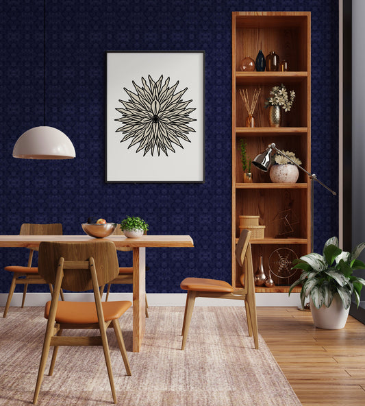 Boho Floral Blue
