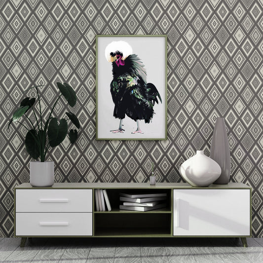 Diamond Patchwork Black and White