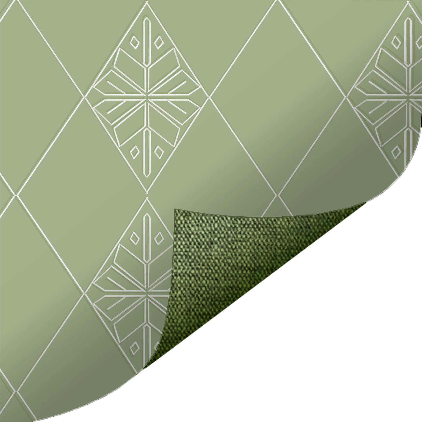 Diamond Lines Green