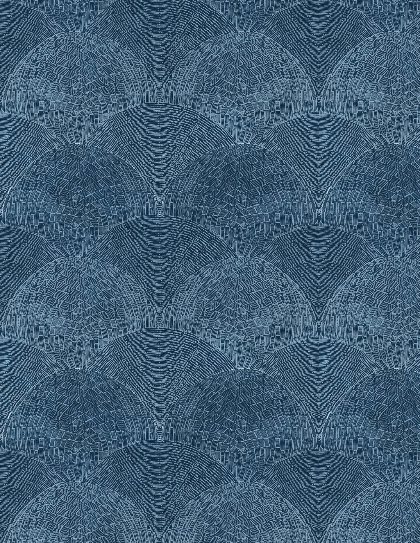 Wicker Fan Blue