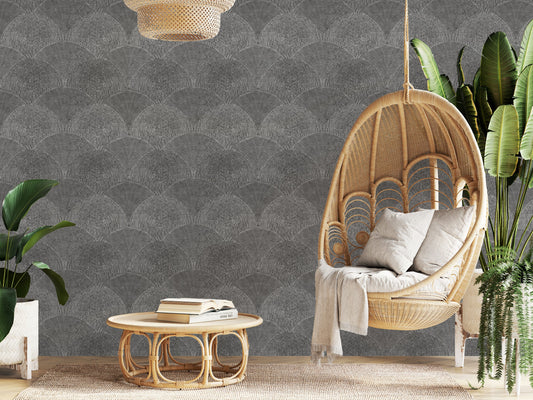 Wicker Fan Grey