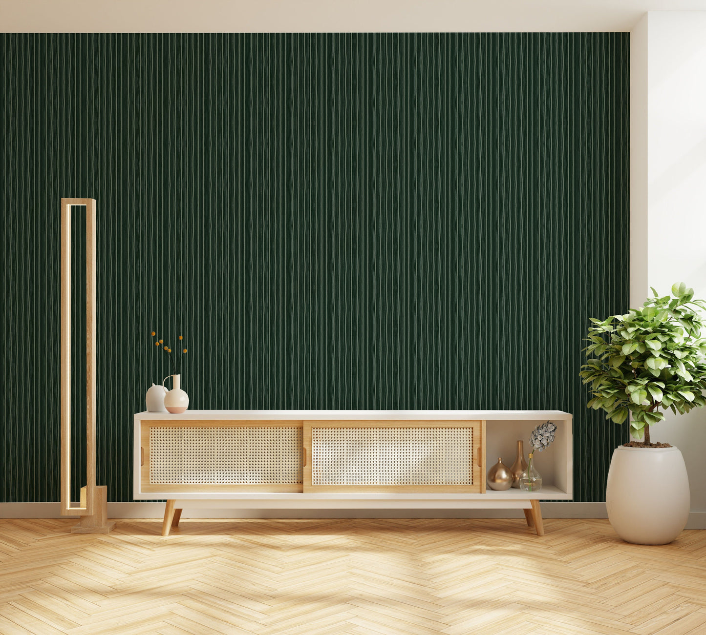 Wobbly Stripe Green