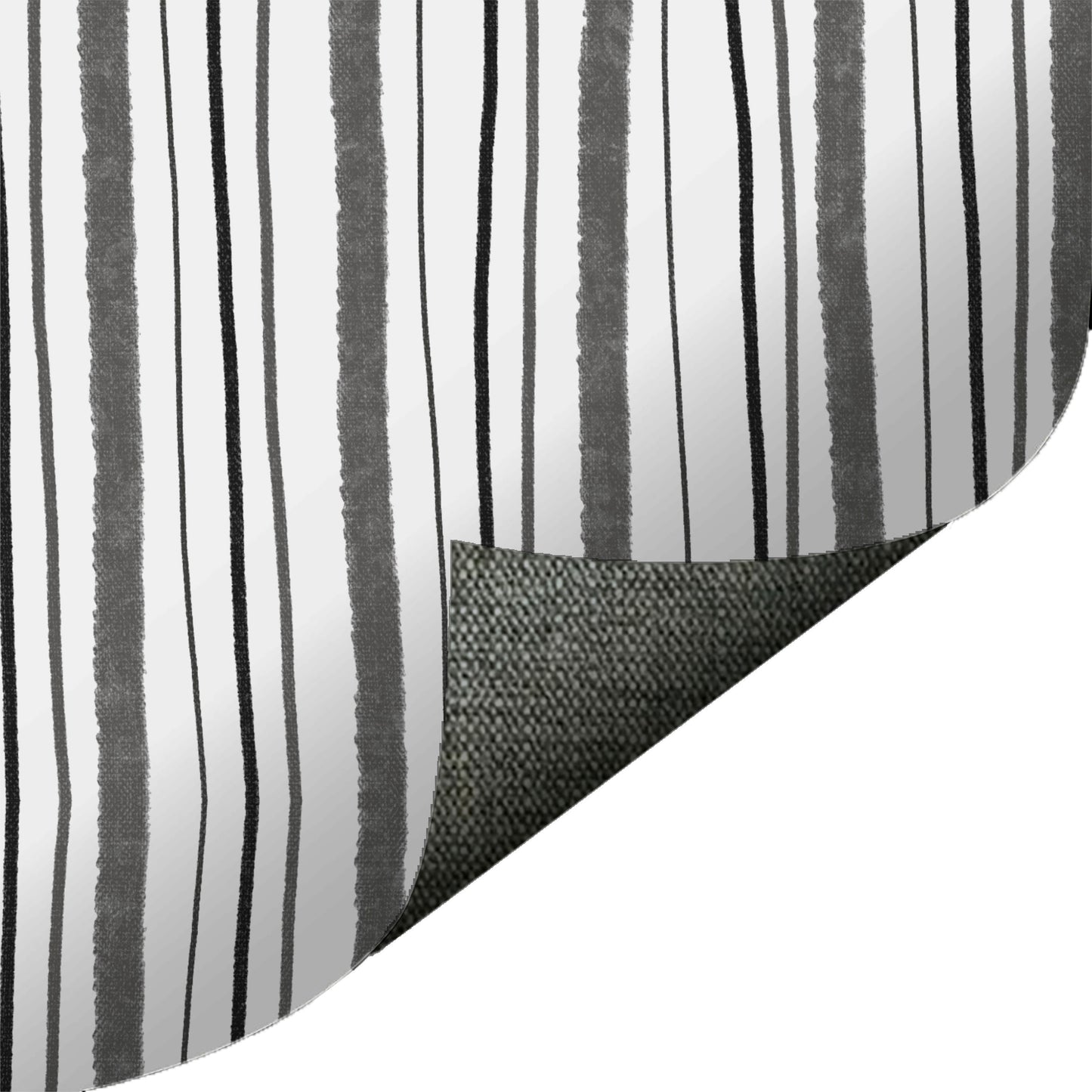 Wobbly Stripe Black and White