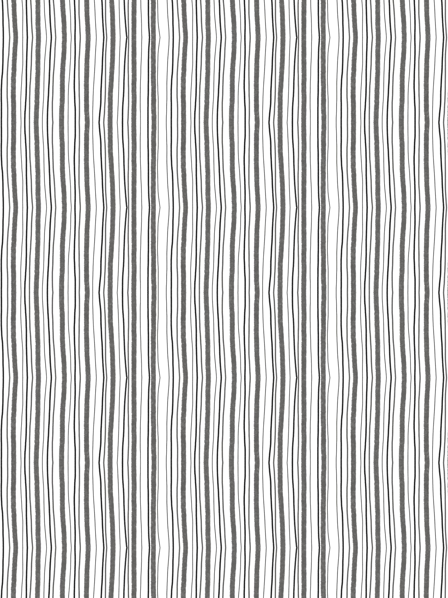 Wobbly Stripe Black and White