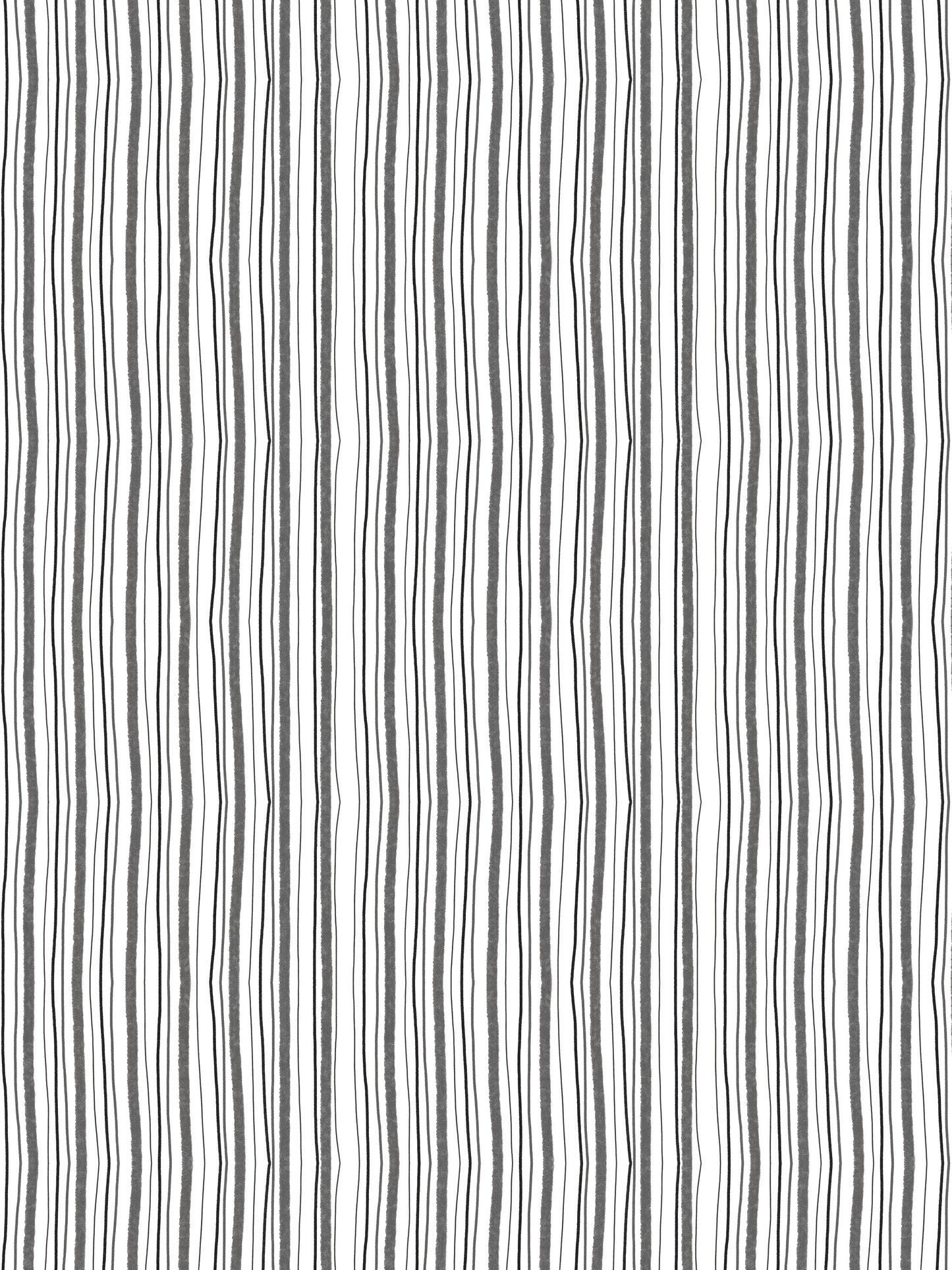 Wobbly Stripe Black and White